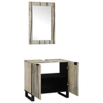 Bathroom Furniture Set with Shelf 2 pcs White 62 x 33 x 58 cm 3310048