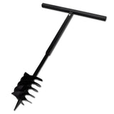Ground Drill with Handle 180 mm with Extension Tube 9 m Steel 270532