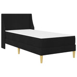 Bed Frame with Mattress with Headboard Black 90 x 190 cm Fabric 3415234