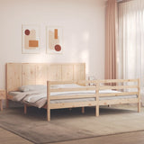 Bed Frame without Mattress 200x200 cm Solid Wood 3194526