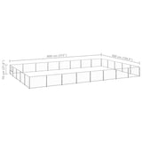 Dog Kennel Silver 40 m Steel 3082166