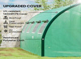 Polyethylene Upgraded Structure Walk-in Polytunnel Greenhouse, 6 x 3, Green T3398P317731