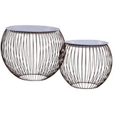 Coffee Table 2 pcs Gold 287660