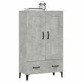 Highboard Concrete Grey 70x31x115 cm Engineered Wood 812577