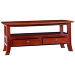 ZNTS Coffee Table Classical Brown 90x50x40 cm Solid Mahogany Wood 288871