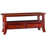 ZNTS Coffee Table Classical Brown 90x50x40 cm Solid Mahogany Wood 288871