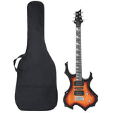 Electric Guitar for Beginner with Bag Brown and Black 4/4 39" 70186