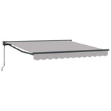 Awning Frame Light Grey 350 x 250 cm Polyester with PU coating 3330391