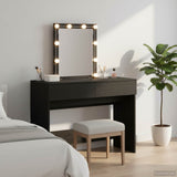 Dressing Table Black Oak 100 x 40 x 130 cm Engineered Wood 868842