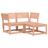 3 Piece Garden Sofa Set Solid Wood Douglas 3216988