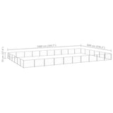 Dog Kennel Silver 60 m Steel 3082178
