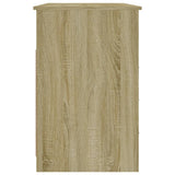 Desk with Drawers Sonoma Oak 102x50x76 cm Engineered Wood 823035