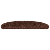 Stair Mats 30 pcs 65x21x4 cm Brown Half Round Large 3365815