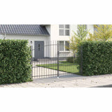 Double Gate with Lock Woerden Grey 299.5 x 224.5 cm Steel 42008848