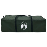 Cabin Tent with Roof Army green 6-Person Polyester and Steel 42028586