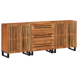 Sideboards 3 pcs 60x34x75 cm Solid Wood Acacia 3217081