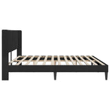 Bed Frame with Headboard Black 180 x 200 cm Velvet 42027538