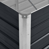 Garden Raised Bed Anthracite 240x80x77 cm Galvanised Steel 45726