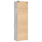 Storage Cabinet Grey Sonoma 70x42.5x225 cm Engineered Wood 3281341