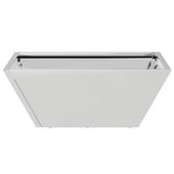 Garden Planter 5 pcs Silver 40 x 40 x 15 cm Stainless Steel 873819