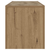 TV Cabinet with LED Lights Artisan Oak 120x36.5x40 cm Engineered Wood 856302