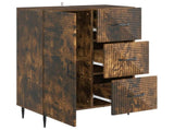 Sideboard Smoked Oak 66 x 34.5 x 89.5 cm Engineered Wood 894860