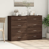 Sideboards 2 pcs Brown Oak 60x31x84 cm Engineered Wood 3276587
