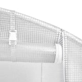 Greenhouse White PE mesh fabric, galvanised steel 13.5m 45750