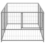 Dog Kennel Silver 200x100x70 cm Steel 150793