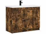 Bathroom Furniture Set Smoked Oak 78.5 x 37.5 x 81 cm 3404139