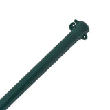 Garden Posts 10 pcs 1.5 m Metal Green 142310