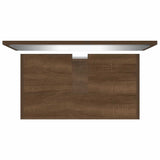 Bathroom Furniture Set Brown Oak Engineered Wood 815530