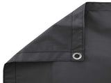 Balcony Privacy Screen 180 x 800 cm Fabric with PU Coated Black 42036676