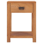 ZNTS bedside Cabinet 35x35x50 cm Solid Teak Wood 287231