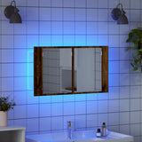 Bathroom Mirror Cabinet with Shelf Old Wood 80 x 12 x 45 cm 886226