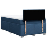 Box Spring Bed with Mattress Blue 120x200 cm Fabric 3285861