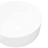 142342 Basin Round Ceramic White 40x15 cm