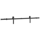 Sliding Door Hardware Kit 183 cm Steel Black 4009748