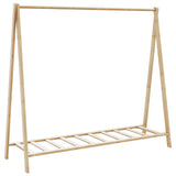 Clothes Rack with Shelves 106x34x102 cm Bamboo 4008904