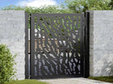 Garden Gate Black 100x125 cm Steel Trace Design 4100980