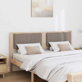 Upholstered Headboard Brown 160 cm Solid Pine Wood 879057