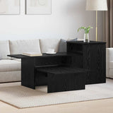 Console Table Black Oak 91.5 x 35 x 38.5 cm Engineered Wood 891161