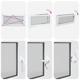 Basement Window "RISOR" 120x60 cm Tilt&Turn DIN Left White 4108333