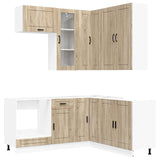 Kitchen Unit PORTO 8 pcs Sonoma Oak Engineered Wood 3438423