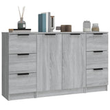 Sideboards 3 pcs Grey Sonoma Engineered Wood 3115842