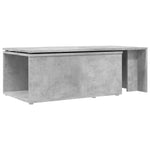 ZNTS Coffee Table Concrete Grey 150x50x35 cm Engineered Wood 801341