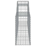 Arched Gabion Baskets 9 pcs 300x30x60/80 cm Galvanised Iron 3146492