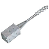 Ground Spikes 6 pcs Silver 8x8x57 cm Galvanised Steel 145438