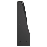 Retaining Wall 6 pcs 100 x 12 x 30 cm Steel Black 3449114