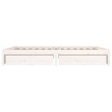 Bed Frame without Mattress with Drawers White Super King 3103529